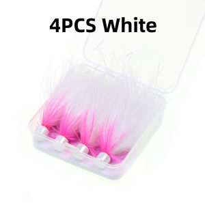 4PCS/Box 5.8g/0.2oz Marabou Jigs Ice Fishing Crappie Jig Lure Fly Fishing Trout Bass Pike Walleye Salmon Fishing Lures