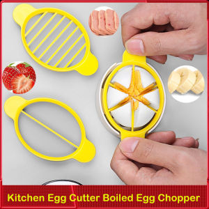 Home Kitchen Egg Cutter Boiled Egg Chopper Boiled Egg Slicer Multifunctional Egg Divider Creative Kitchen Accessories Gadget