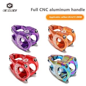 Enlee Bicycle Handlebar Stem Mtb Power Short Stem 35mm Adjustable Mountain Bike Stem Riser For 28.6 Bike Front Fork And 31.8mm Bike Handlebar Accessories