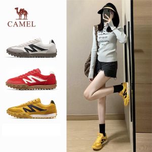 Camel รองเท้าผ้าใบผู้หญิงรองเท้าผ้าใบกีฬากันลื่นรองเท้าออกกำลังกายลำลองข้อต่ำ