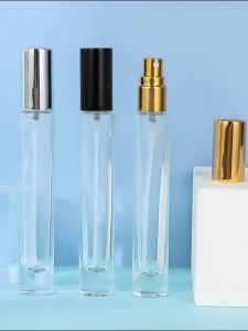 3Pcs 10ml Pattern Glass Perfume Bottle with Atomizer Cosmetic Liquid Mini Refillable Bottles Travel Parfum Sample Container 여행