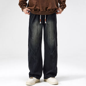 WUKONGYOUHUO | Quần Jeans American Vintage Phong Cách Đơn Giản