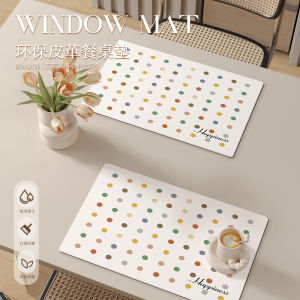 Tấm Trải Bàn Ăn Chống Thấm Nước Cách Nhiệt Đơn Giản Tấm Đệm Cốc Tấm Đệm Đĩa Ăn Tấm Trải Bàn PVC Bảo Vệ Bề Mặt Bàn Ăn