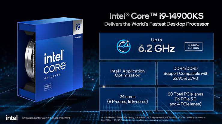 Intel Core I9 14900K 14th Gen Desktop Processor