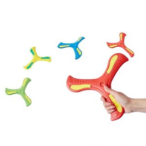 Outdoor Sport Flying Disc Soft EVA Touching Boomerang Return Dart Hand Throw Spinner Interactive Game Toys