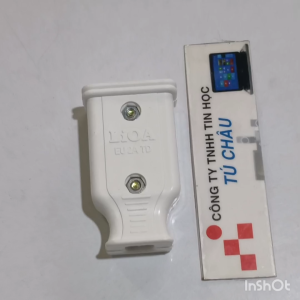 Phích cắm nối âm EU2TD hiệu Lioa cho phích Tròn và Dẹt - Thông số kỹ thuật: MAX 250V-10A / Giá bán 1 Cái
