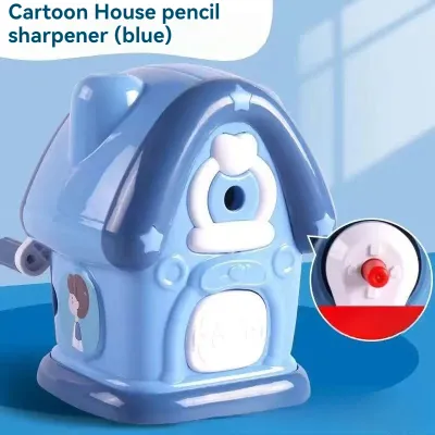 1pc Astronaut Cartoon Pencil Sharpener Students Pencil SharpenerHand Crank Manual Sharpener Cartoon Pencil Cutter For SchoolStat