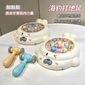 Kids Puzzle Seal Whac-a-Mole Matching Interactive 0-1-2 Years Old Baby and Infant Early Education Knocking Toy