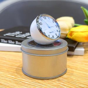 Creative Desk Watch Small Desk Clock Bedroom Car Mini Small Mute Desk Clock Desktop Quartz Clock Student Portable