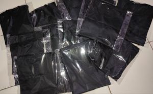 Kaos anak hitam polos Size S m L