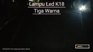 BOBLTECH Lampu Mobil Motor Led H4 K18 High Power Cree XP Tricolor 65W 3 Warna