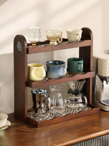 YILI DECO | Cup Display Rack Solid Wood
