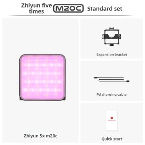 ZHIYUN | Colorful RGB LED Portable Magnetically Attachable Light 20W