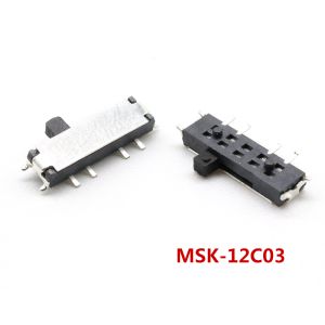 ZSDZFYLLK | 10PCS 2 Pin 3 Pin Slide Switch SPST SPDT 2 Position 3 Position Mini Micro Toggle Switch DIP PCB Tactile Switch