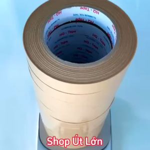 Băng keo giấy da bò bóng giấy nâu không viết rộng 2.4cm dài 50 mét lõi giấy 3mm