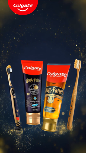 Combo bàn chải và kem đánh răng Colgate Harry Potter dành cho bé 6+ tuổi