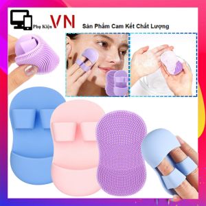 Cọ Rửa Mặt Xỏ Ngón Tẩy Tế Bào Da Chết Tiện Lợi - Bàn Chải Silicon Lông Mềm Rửa Mũi Loại Bỏ Mụn Đầu Đen - Dụng Cụ Làm Sạch Da Mặt / Bàn Chải Massage Mặt - Cọ Massage Rửa Mặt 3D