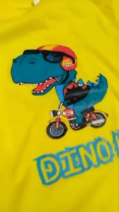 Baju Kaos Distro Anak Laki Laki DINO BIKE Keren Import usia 2 - 10 Tahun - Chilired - DTF