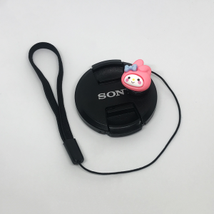 Cute Cartoon Camera Lens Cap Anti-Loss Rope Suitable for Canon Sony Fuji Nikon Mirrorless Single-Sensor Digital Cameras