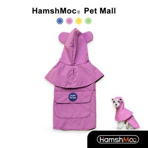 HamshMoc Waterproof Dogs Raincoat Portable Pet Raincoat Lightweight Comfort Dog Rain Poncho Windproof Hooded Pet Essentials