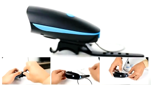 Đèn xe đạp thể thao 3 chế độ led siêu sáng có còi to pin sạc USB chống nước cao cấp