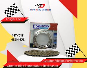 Gear Set Gear Peket WR 155 14T/51T 428H-132L Berkualitas