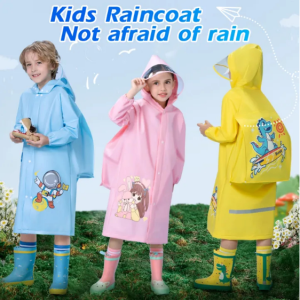 Rain Coat Kids,Student Raincoats Waterproof Cover Rain Jacket Raincoat With Hood Lightweight Rain Jacket For Kids Outdoor