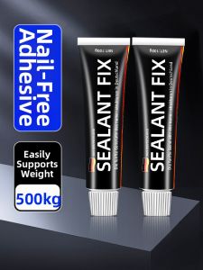 LECAN | No Nail Adhesive Powerful Glue Fast Drying for Wall Tiles and Metal Shelf Installation