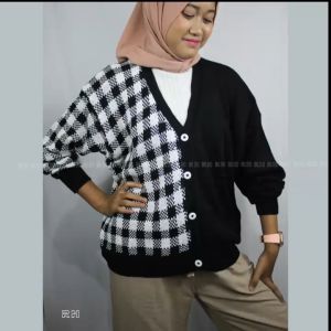 Kardigan Wanita Rajut All Size: Outer Atasan Muslim