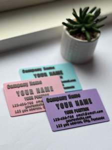 Luxury business card 3d printed tear-proof /personalized