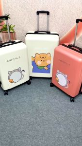 HÌNH THẬT_Vali Du Lịch ANIMALS Nhựa PC+ ABS Hình In UV Không Bong Tróc Khóa Số Bảo Mật