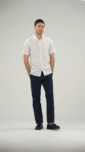 MOC Kemeja Lengan Pendek Pria COLE - White