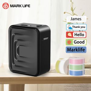 Marklife M1 Portable Label Maker Wireless Inkless Printer Compatible with Smartphones for Kitchen Clothes Jewelry Jar Labeling