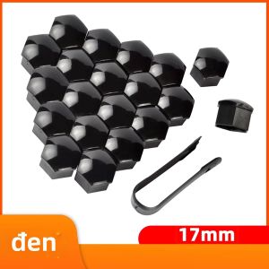 Vỏ Đai Ốc Xe Hình Lục Giác Màu Đen 17mm/19mm/21mm Nắp Chụp Trục Bánh Xe Đa Năng Cho Hầu Hết Các Loại Xe Phụ Kiện Ngoại Thất