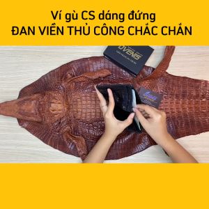 [FREE SHIP] Ví Cá Sấu Dáng Đứng - Tuyệt Phẩm Gù Lớn 2 Mặt VS2V1N