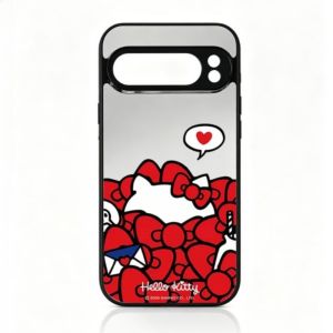 Sanrio | Ốp Gương Trang Điểm Chống Sốc Hello Kitty Sanrio Cho Google Pixel - Ốp Lưng Thẩm Mỹ Nữ Tính Với Tính Năng Chống Trầy Xước