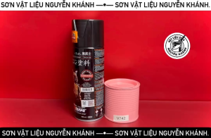 [V742] Sơn Xịt Samurai Màu Hồng Vespa – Sơn Xe Máy & Ô Tô Hiệu Ứng Bóng Mịn Bám Dính Cao – 400ml