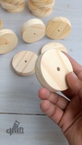 Roda Kayu 6 5 Cm Ban Miniatur Mainan Mobil Truk Bus Knop Tarikan Dudukan Fitting Lampu Saklar