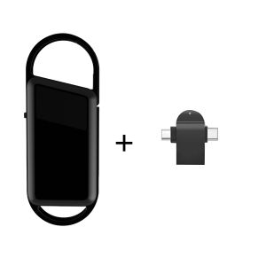 Keychain Mini Voice Activated Recorder Digital Audio Recording Device Wearable Sound Professional Micro Dictaphone MP3 Player