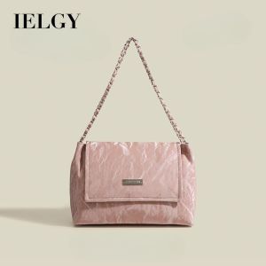 IELGY Niche Commuter Bag Large Capacity Fashion Chain Tote Bag All-Match Portable Shoulder Bag