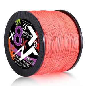 Dây Câu Cá Bện Sougayilang X4/X8 Dây PE Đa Sợi 100/300/500m Kéo Tối Đa 66LB Cho Cá Bass Pike Cá Chép Câu Cá Sông Biển
