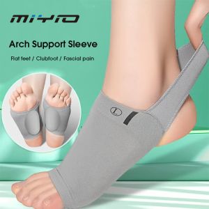 MIYIO 1Pair Arch Support Sleeve Plantar Fasciitis Socks Flat Feet Heel Spurs Strap Brace Cushioned Orthotic Insoles Pad for Pain Relief