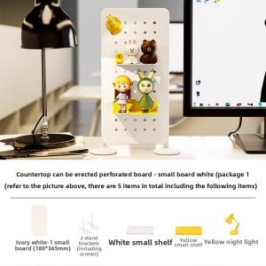 Magnetic DIY Pegboard Organizer Display Rack