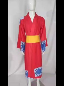 Monkey D Luffy Wano Country Arc Cosplay Costume Anime One Piece Cosplay Kimono Outfit Customized Halloween Costumes