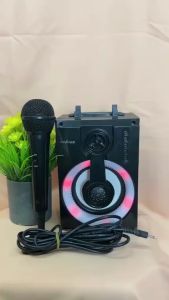 Speaker Bluetooth S50 4 Inch + Microphone Wired Karaoke