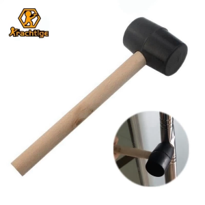 "Rubber Mallet With Wooden Handle Double-Faced Soft Mallet For Tiles 300g/400g/200g