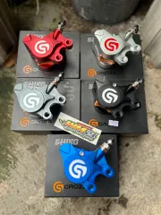 KALIPER GROZA SHIRO 2P Original Universal All motor pengeriman rem 2 piston