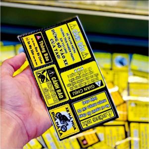 Set Tem Cảnh Báo Thích Hợp Dán Mọi Vị Trí Trên Xe