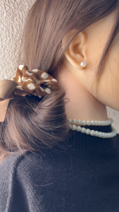 SweetsSparkles ต่างหูแฟชั่น สไตล์เกาหลี MK00038 ต่างหูเกาหลี ต่างหูมินิมอล ต่างหูมุก ก้านเงิน 92.5%