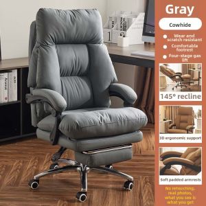BAISHEN | Comfortable Reclining Leather Office Chair